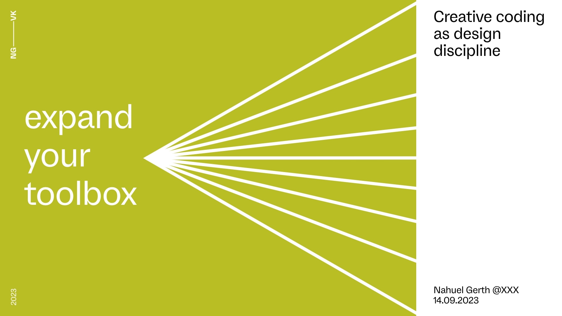 Talk cover: Expand your toolbox