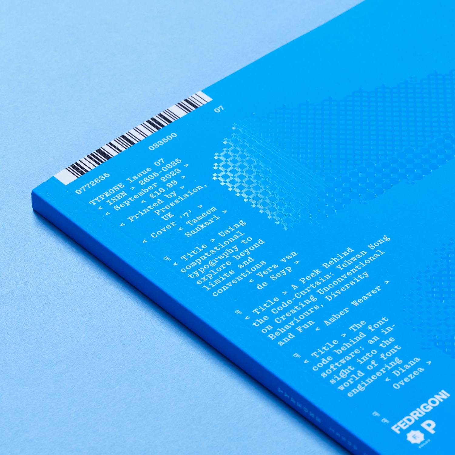 type01 magazine creative coding issue cover detail