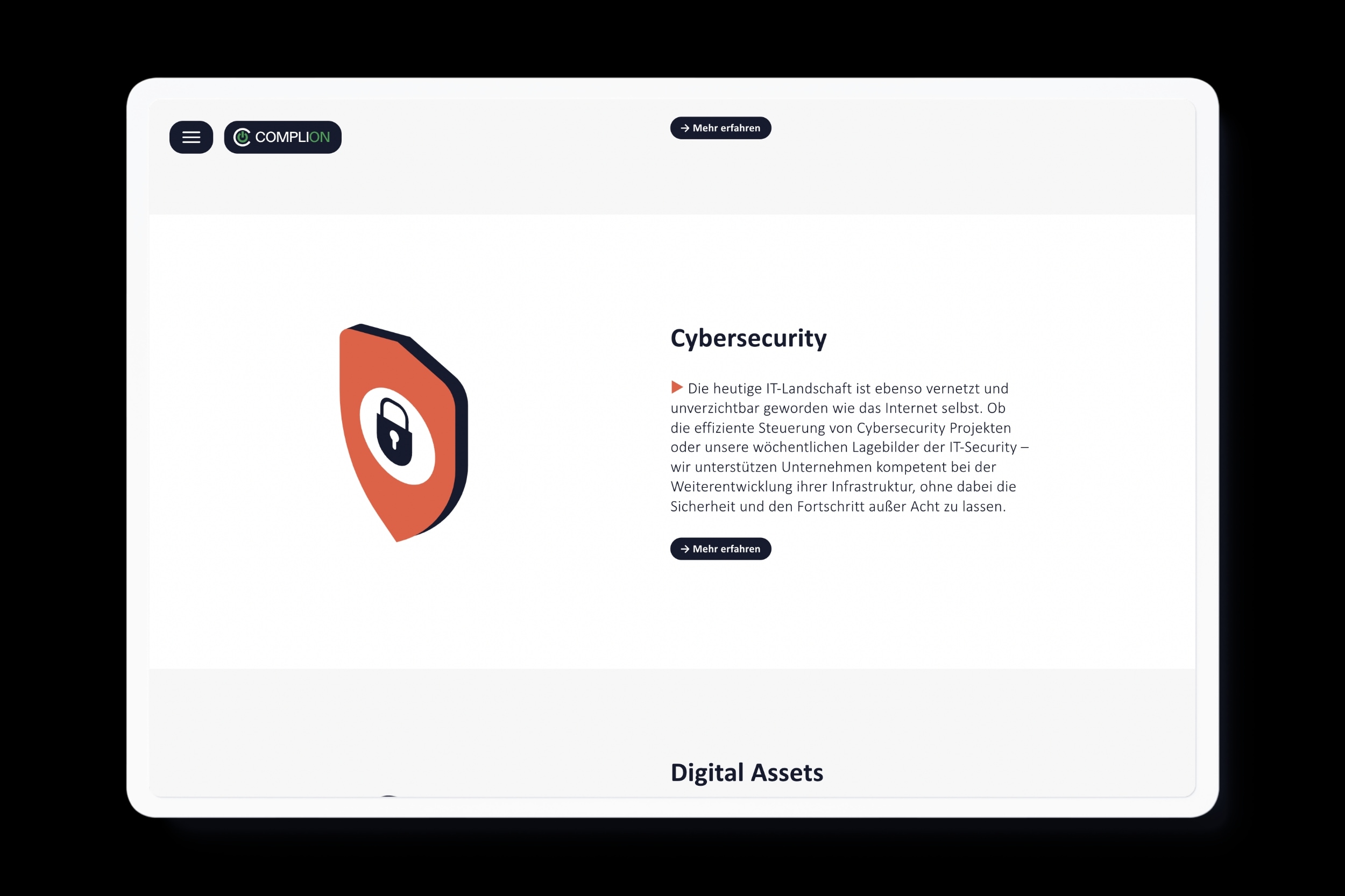 Website redesign for Complion with a clean grid layout and colorful isometric illustrations