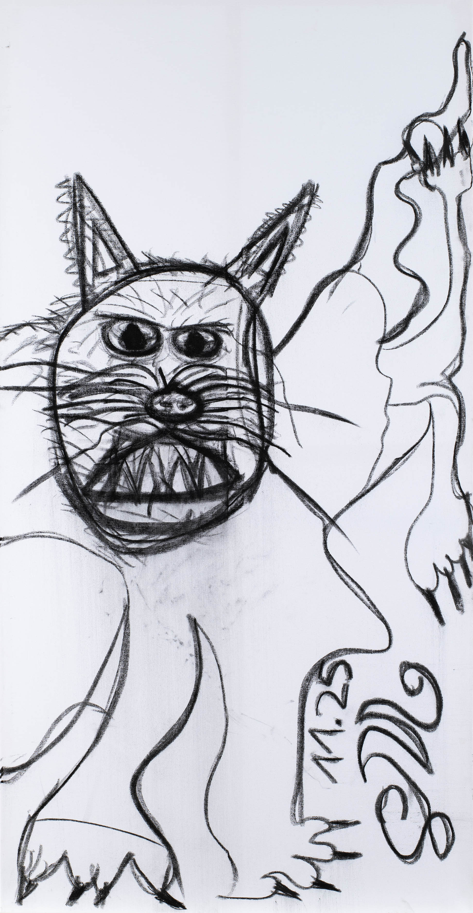 Lioncat painting by Salvatore Mangiapanne