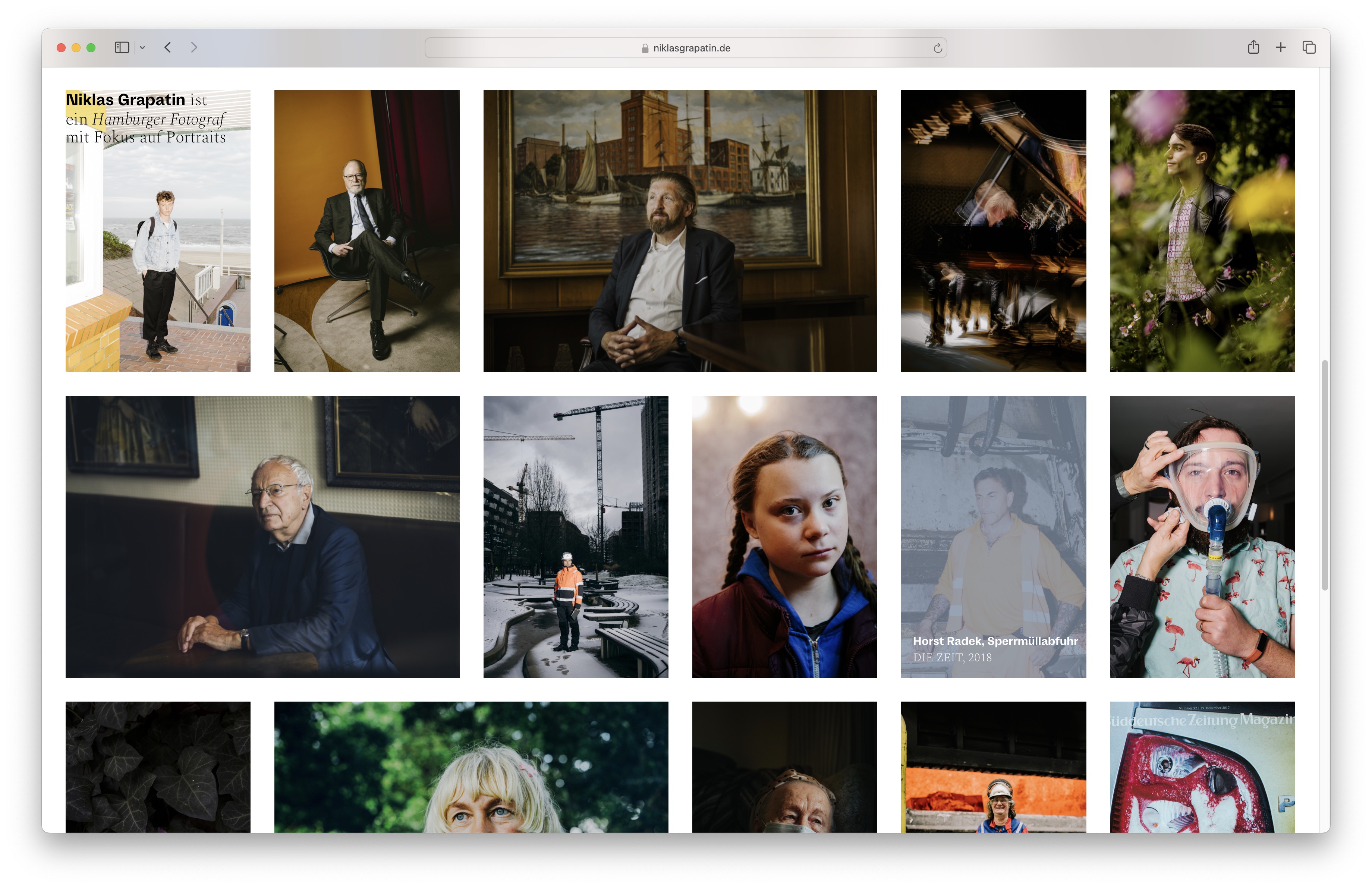 Gallery overview of all projects