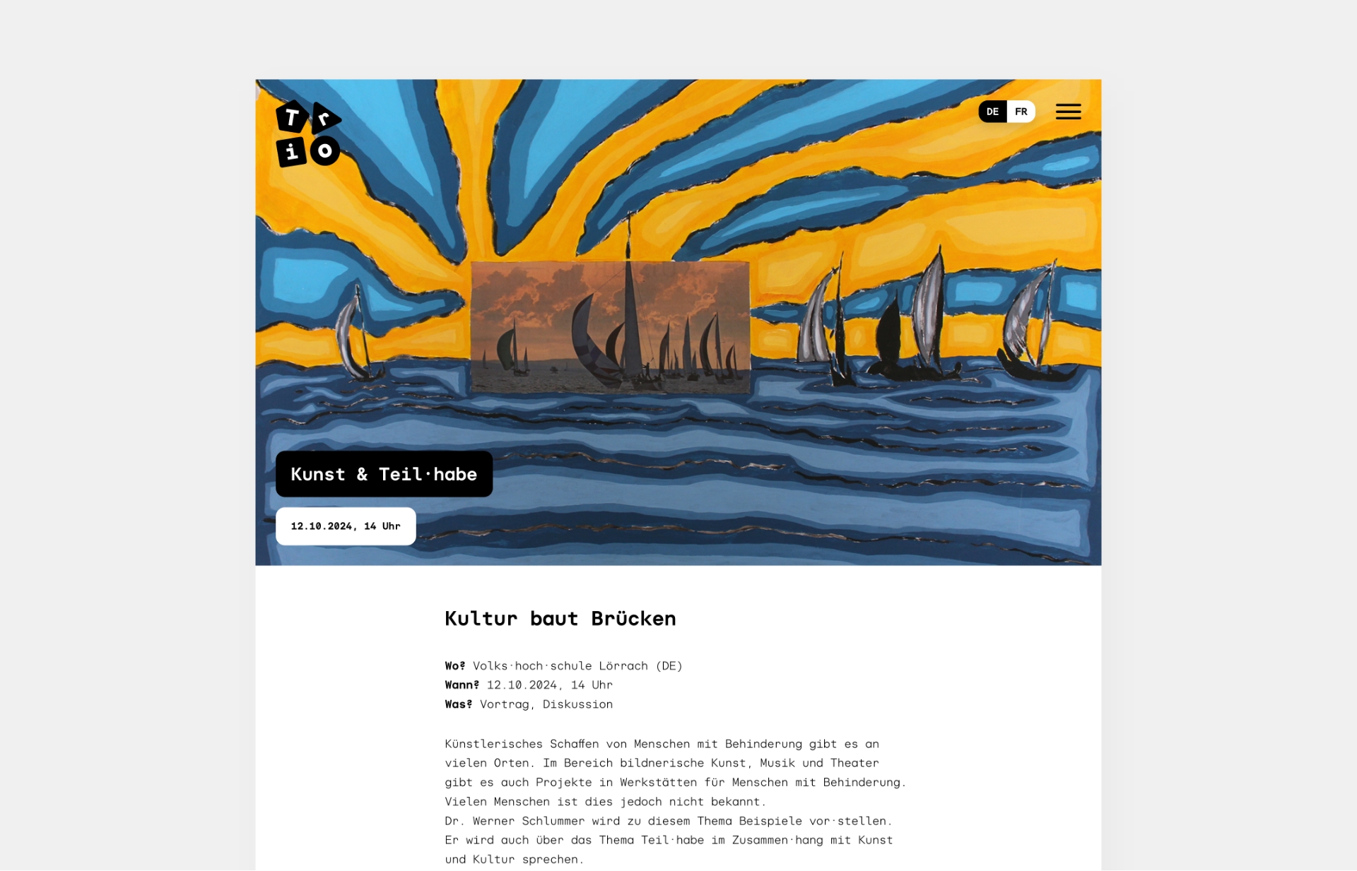 TRIO Festival Web-Layouts