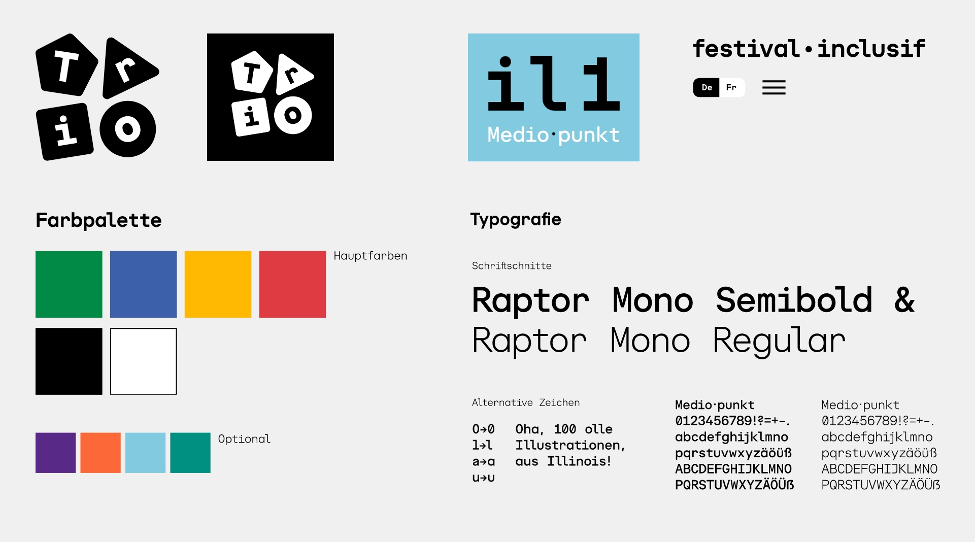 TRIO-Festival Design Elemente